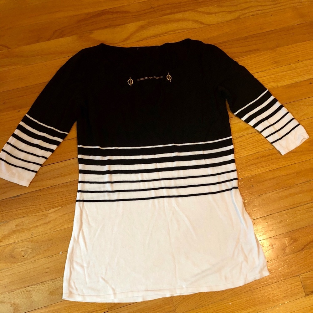 3/4 sleeve tunic sweater